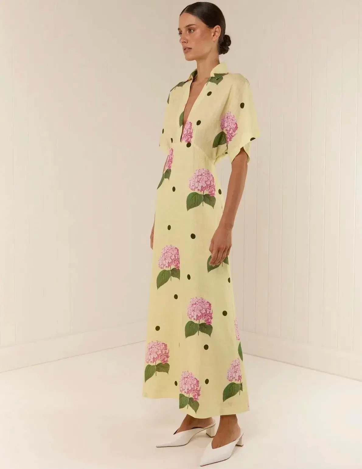 Palm Noosa Jasmine Dress Yellow Floral Size 10 photo 3
