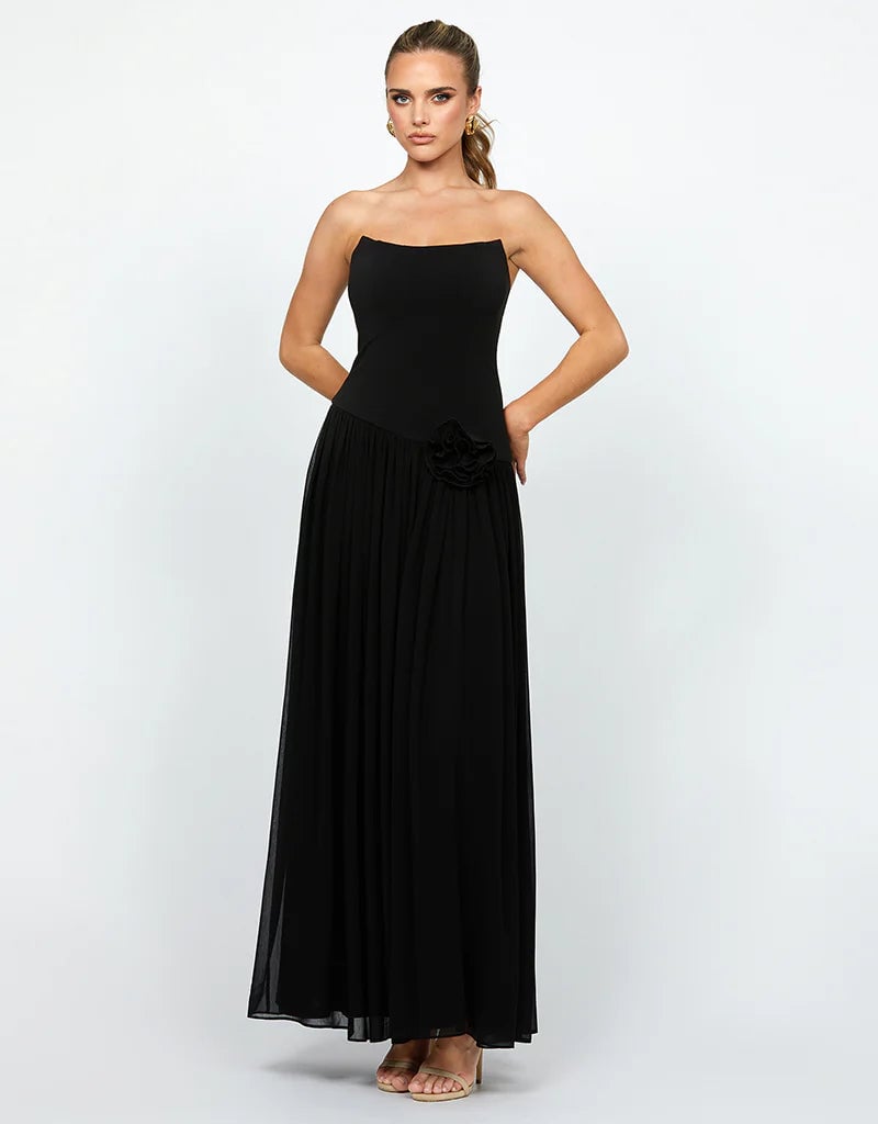 Bariano Georgie Strapless Drape Maxi Dress photo 2