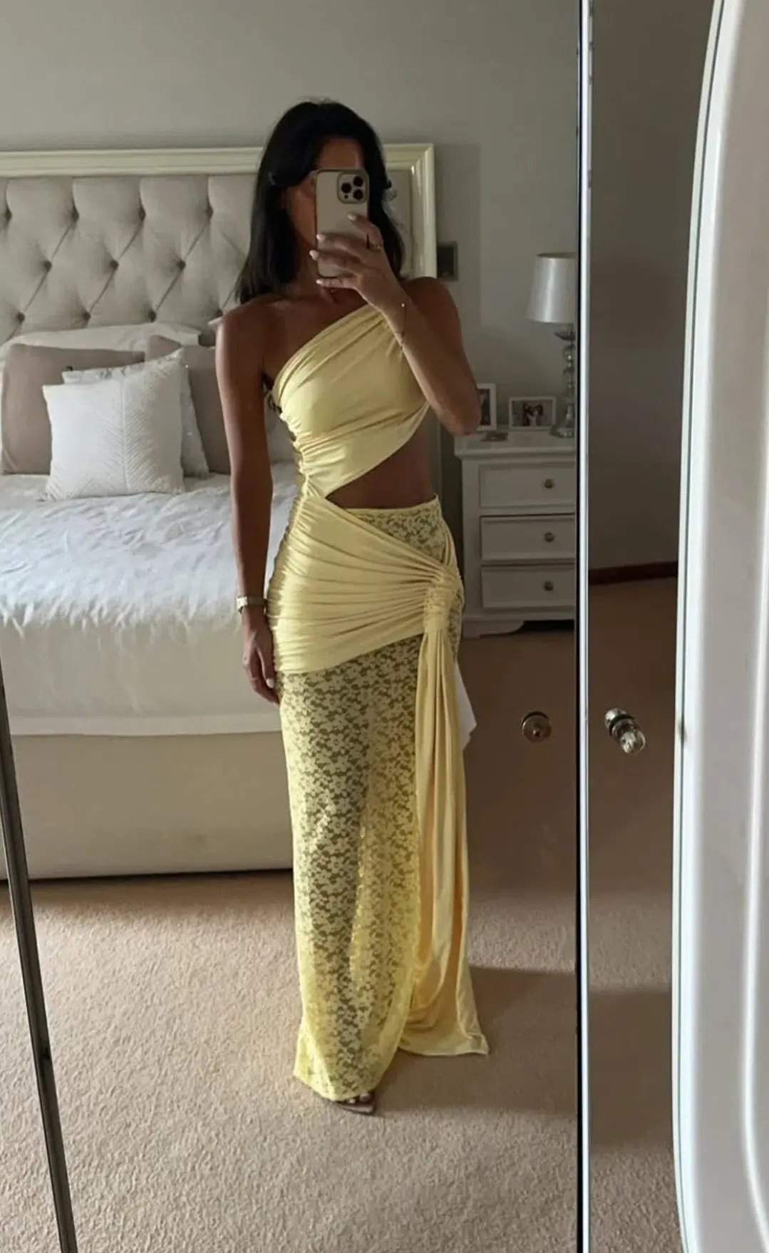 Deconduarte Paridiso Maxi Dress Yellow Size XS/6 photo 4