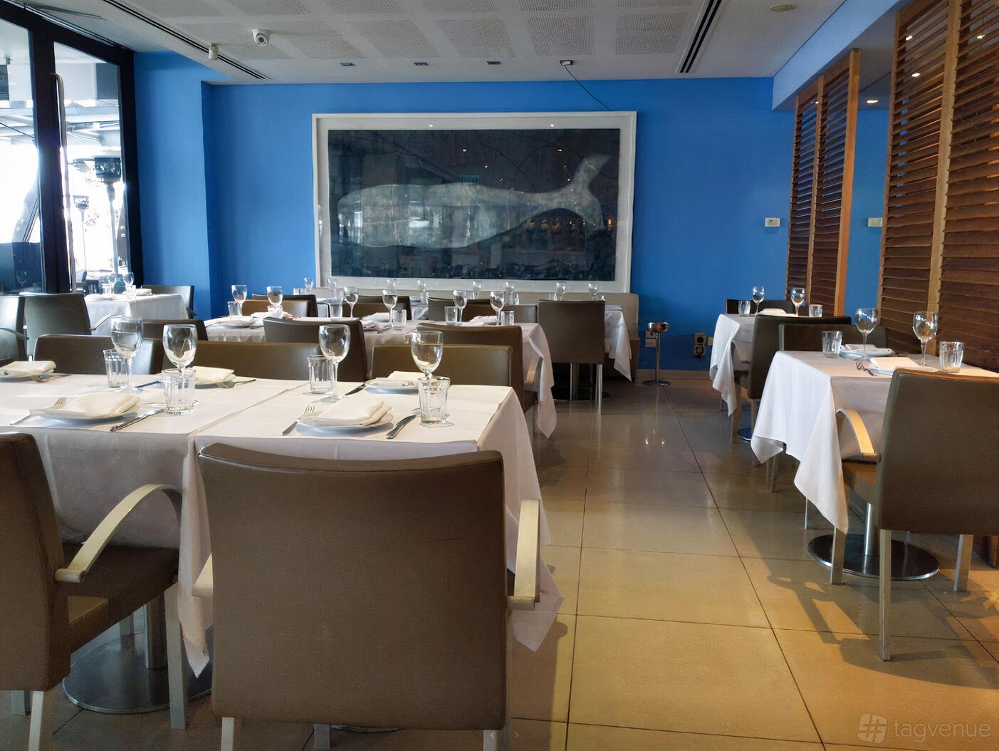 Semi-Private Dining Area at Georges Mediterranean Restaurant photo 10