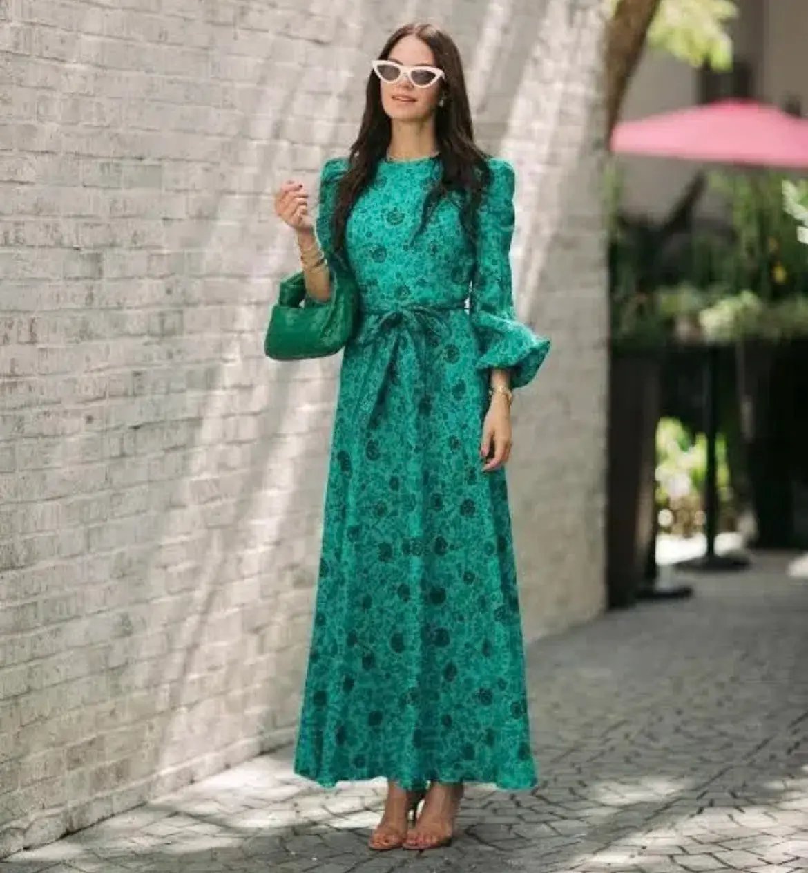 Zimmermann The Lulu High Neck Dress in Jade Floral Size 1 / Au 10 photo 2
