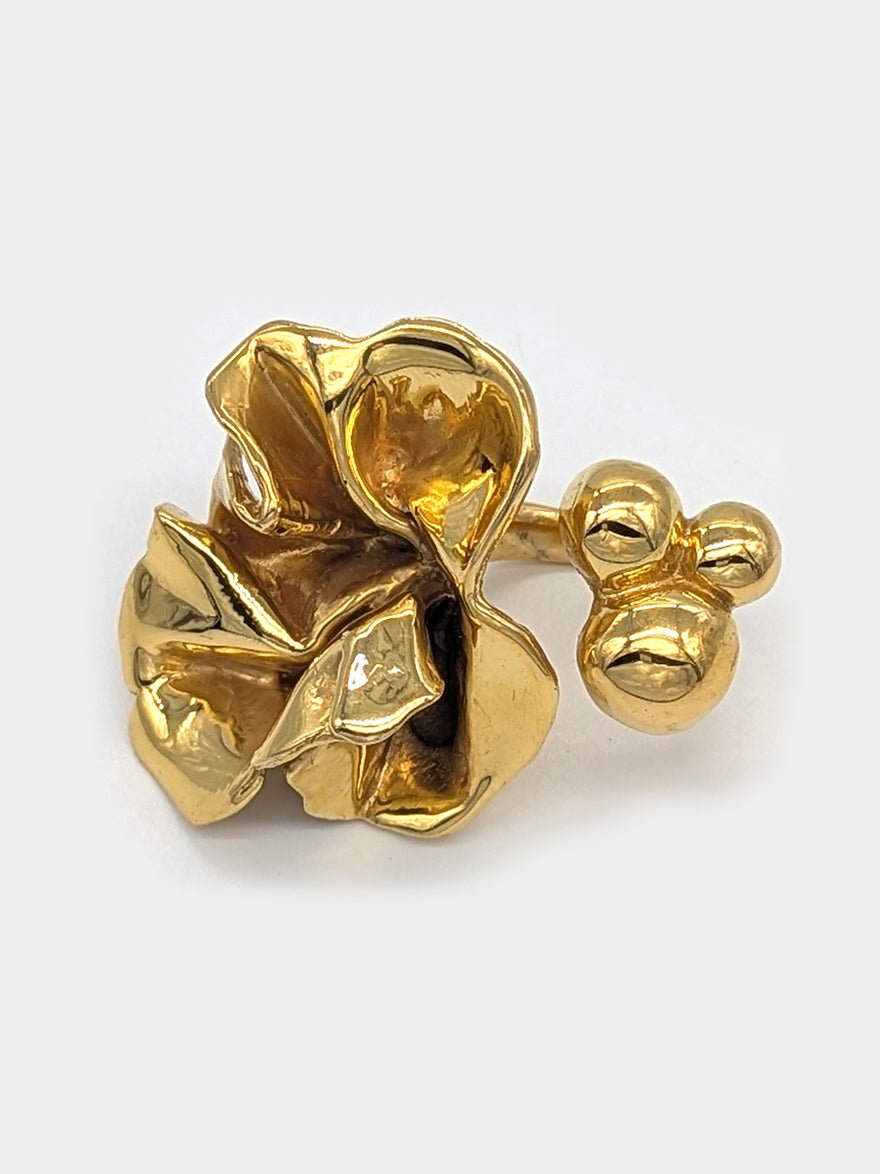Sterling King Delphinium Rose ring photo 4