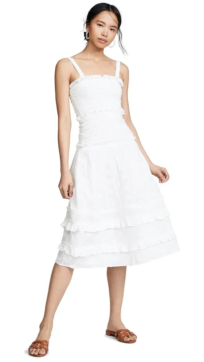 Steele Datsy Midi Dress White Size 6 photo 2
