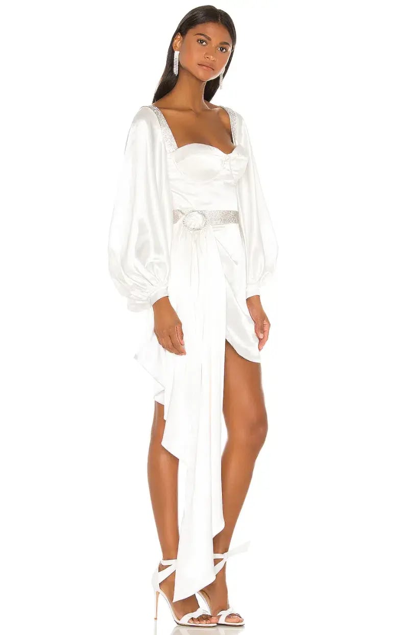 Bronx and Banco Lana Bridal Mini Dress in White Size M / AU 10 photo 2