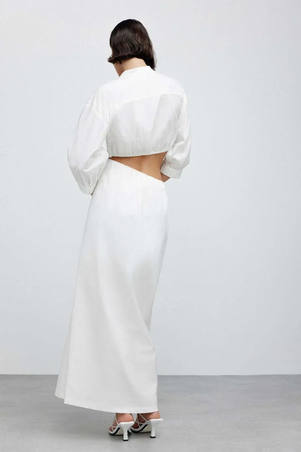 Significant Other Kara Midi Dress Ivory Size 6 photo 3