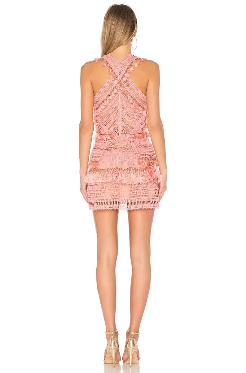 Thurley Foxtrot Mini Dress Flamingo Pink Size 10 photo 3