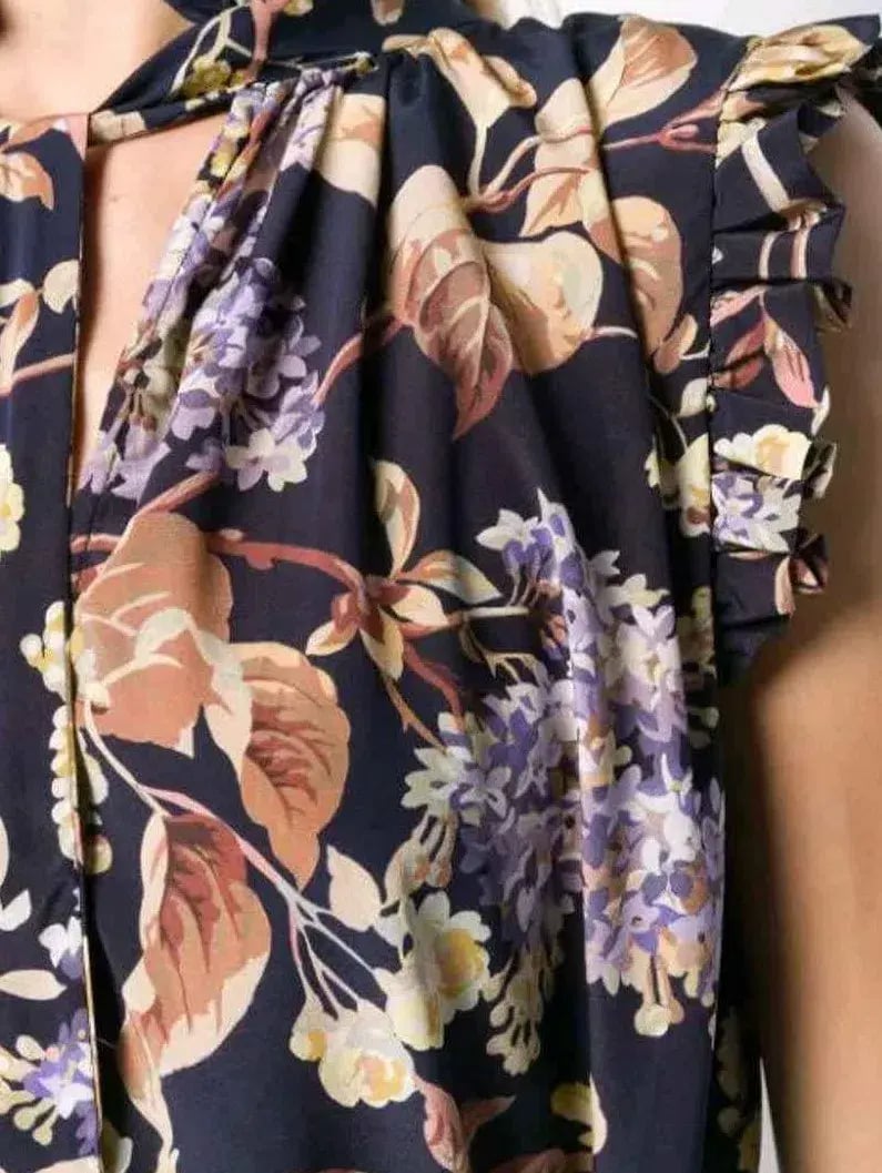 Zimmermann Sabotage Midi Dress Floral Size 1 / AU 10 photo 3