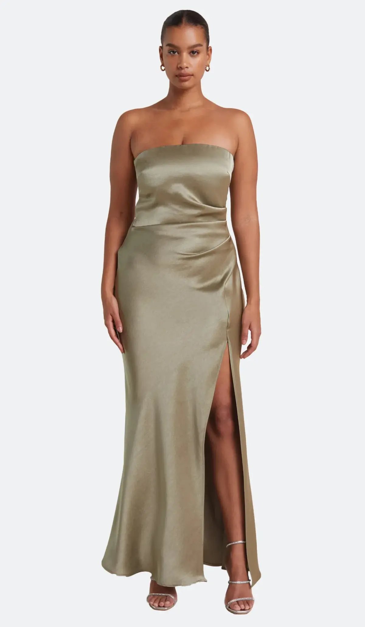 Bec & Bridge Dreamer Strapless Dress in Sage Size 14 photo 3
