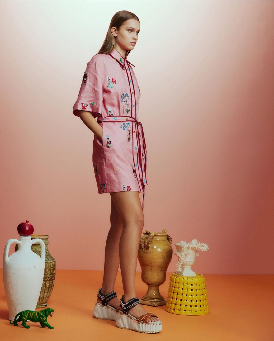 Alemais Timmy Embroidered Mini Dress photo 2