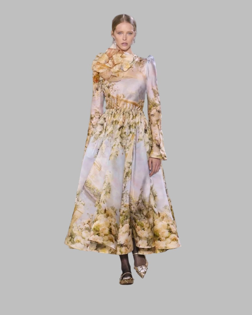 Zimmermann Lyrical Ruched Midi Dress photo 3