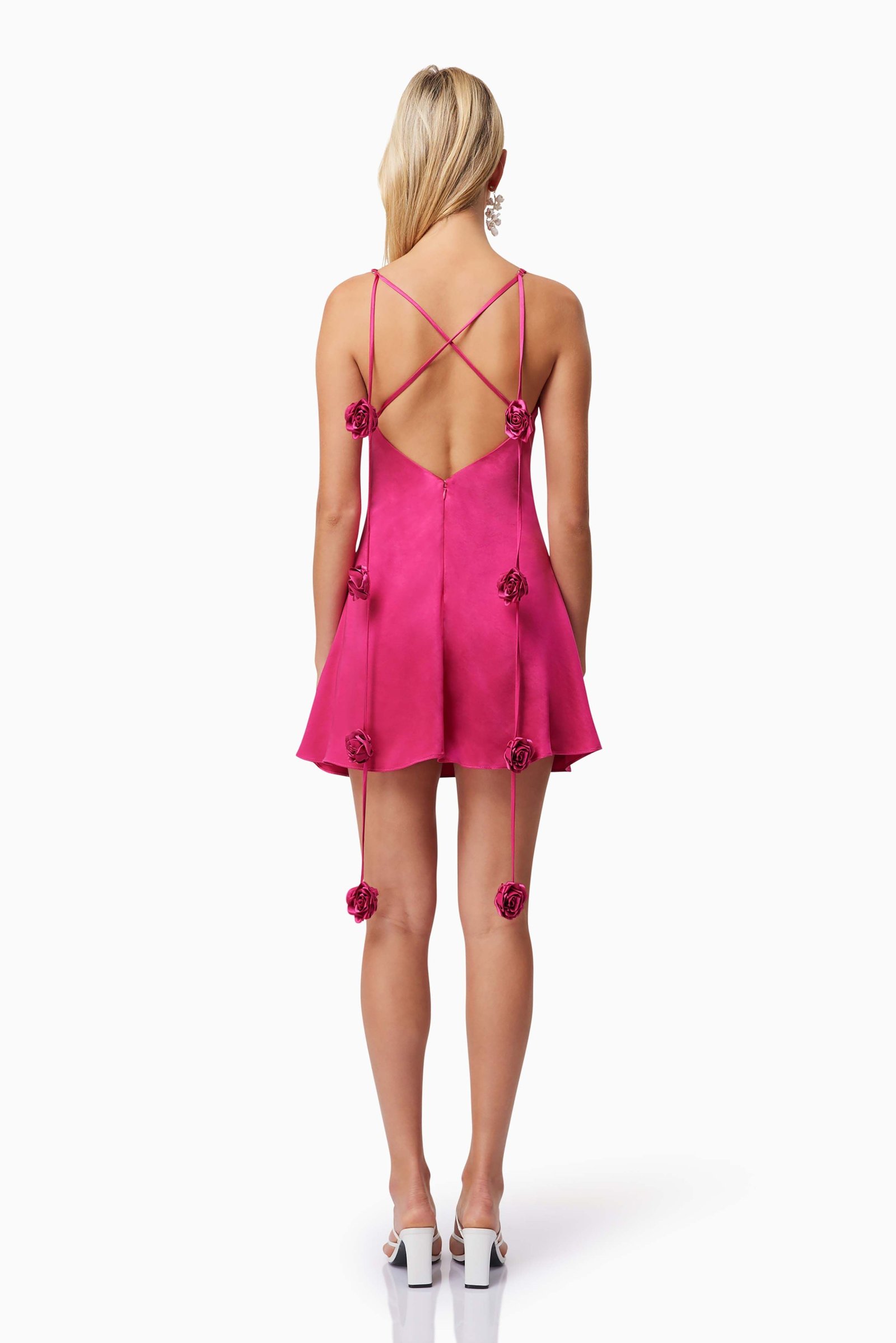 ELLIATT ZINNIA MINI DRESS - FUCHSIA photo 4