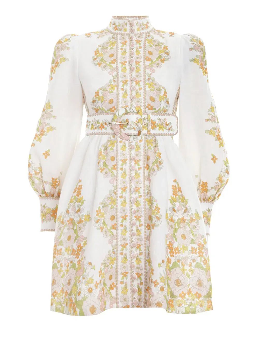Zimmermann Super Eight Tubular Mini Dress Print Size 8 photo 5