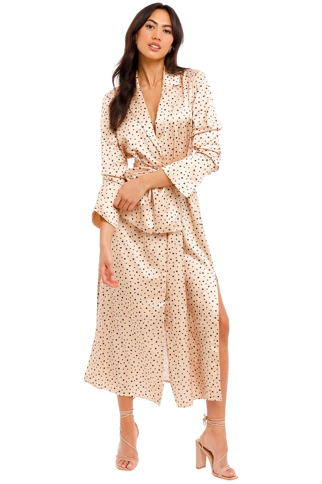 Amara Dress - Cream Black Polka photo 4