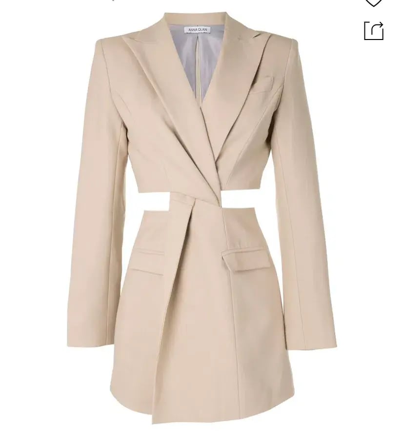 Anna Quan Chiara Dress Beige Size 8 photo 3