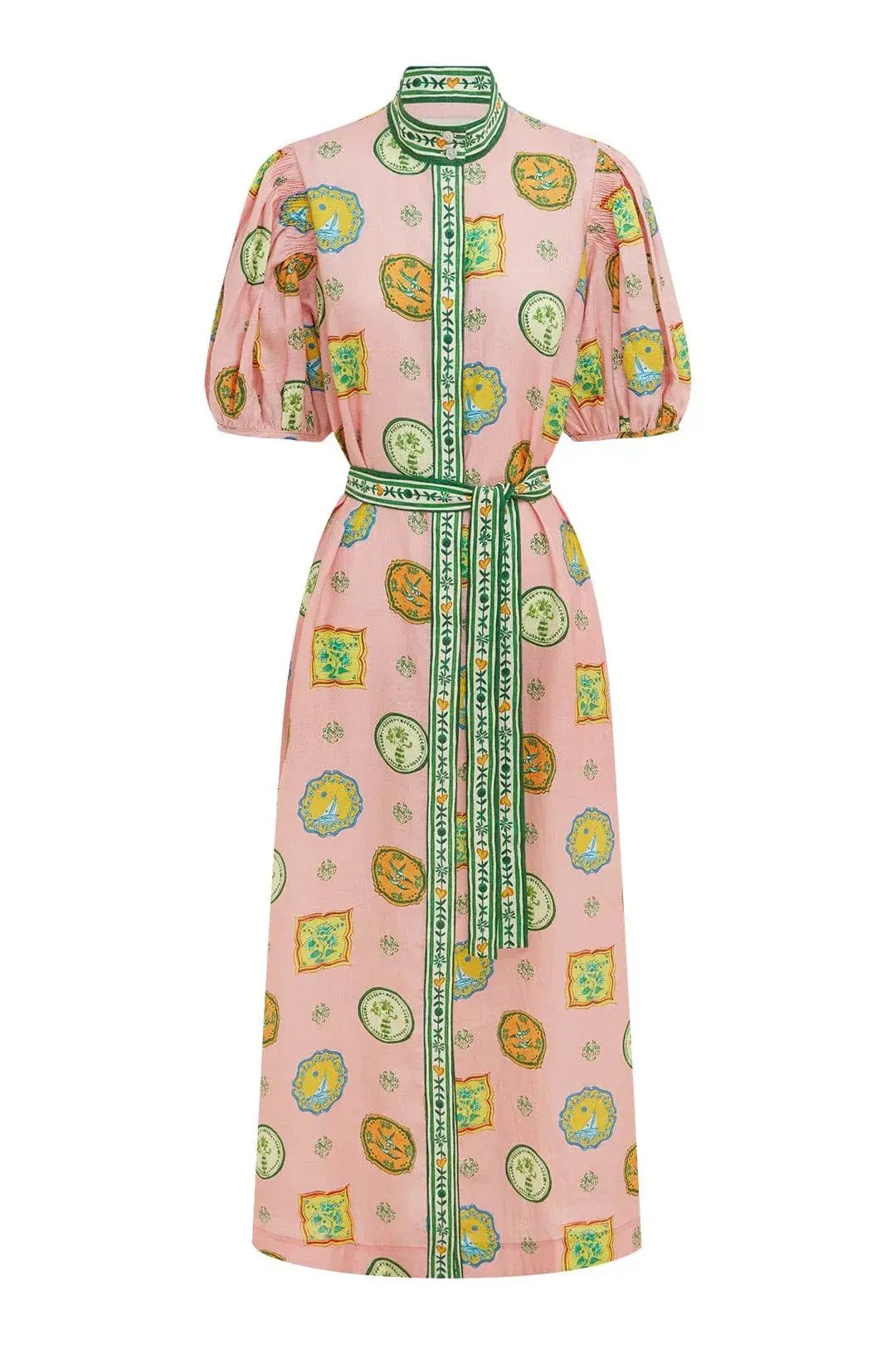 Alemais Porcelain Shirtdress Multi Size 10 photo 6