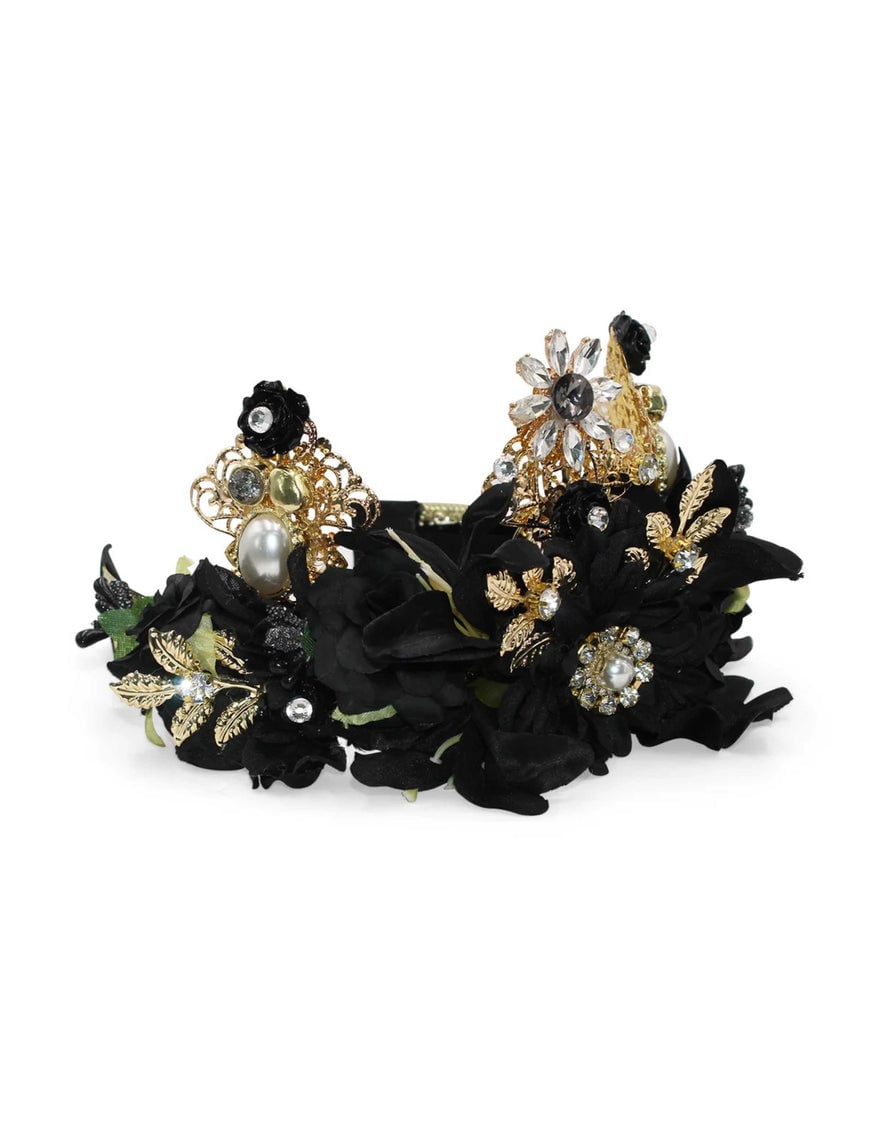 Morgan & Taylor Violet Headpiece, Black photo 2