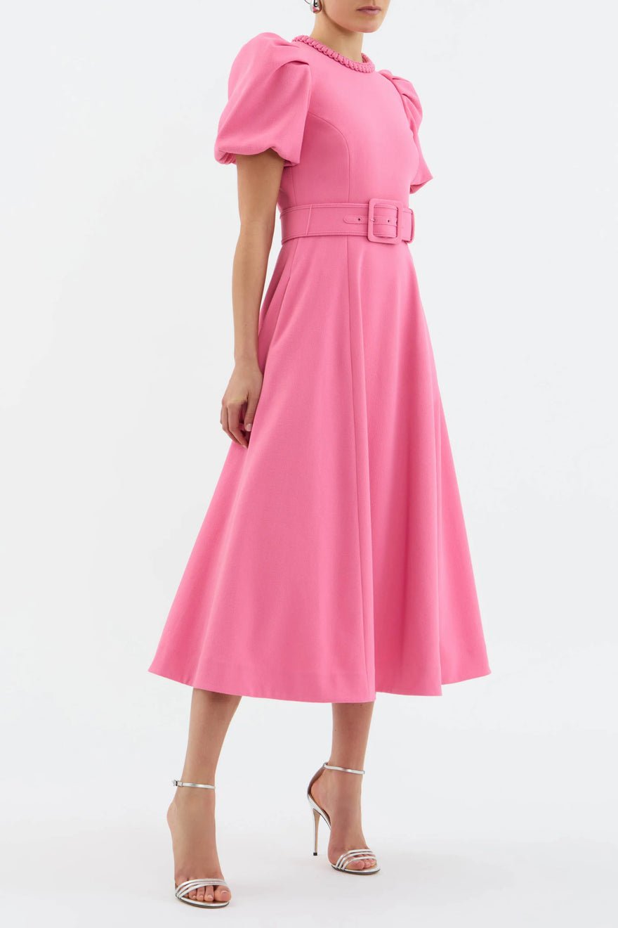 Rebecca Vallance Rosita Puff Sleeve Midi Dress photo 4