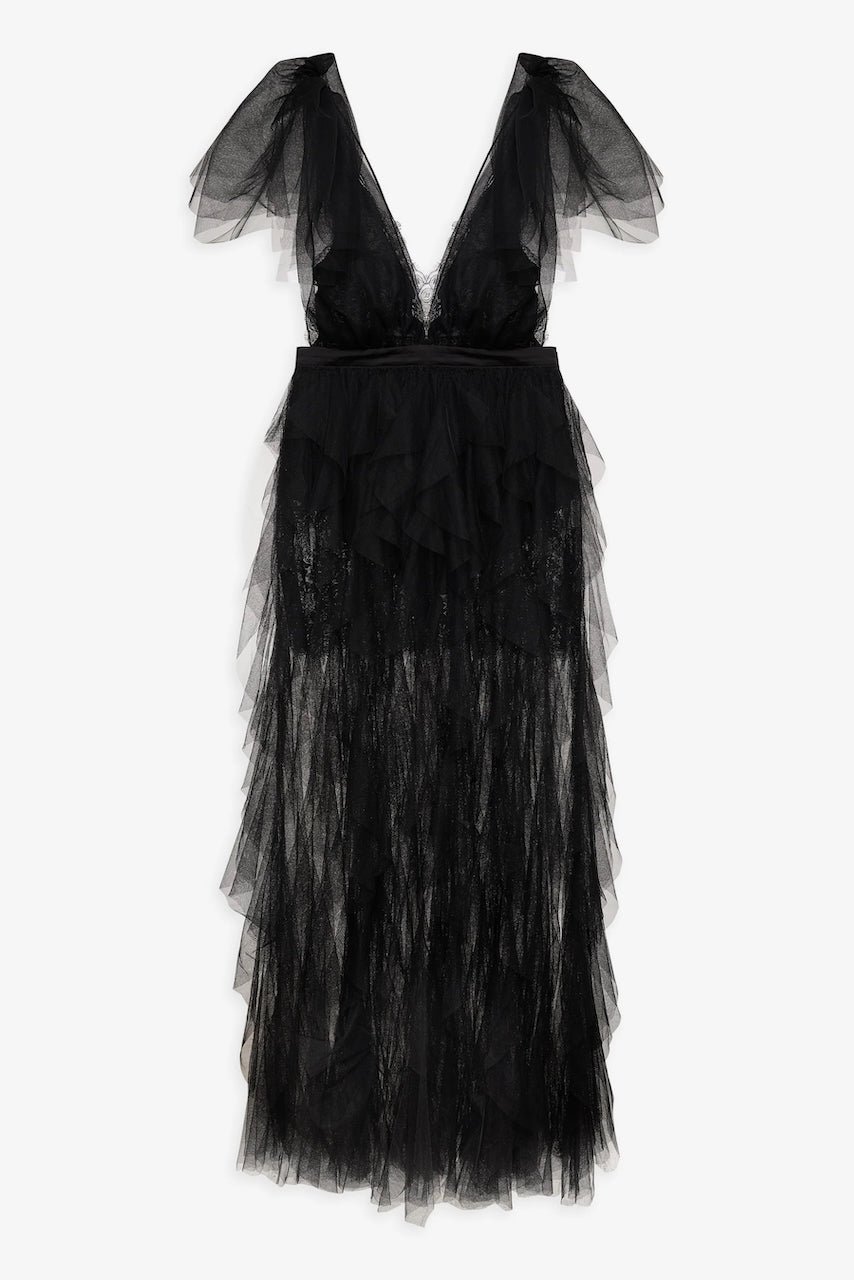 FOR LOVE & LEMONS MAXINE GOWN - BLACK photo 7