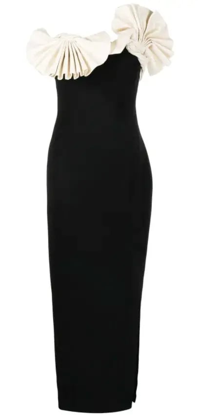 Rachel Gilbert Lavina Midi Dress Black Size AU 8 photo 5