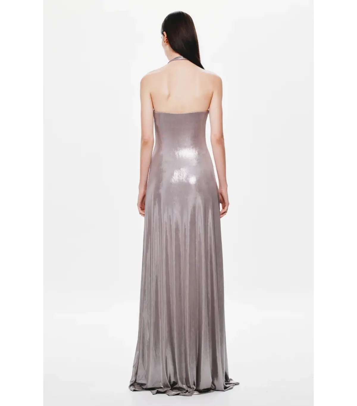 Misha The Jennifer Foil Jersey Maxi Dress in Cinder Size AU 8 photo 2