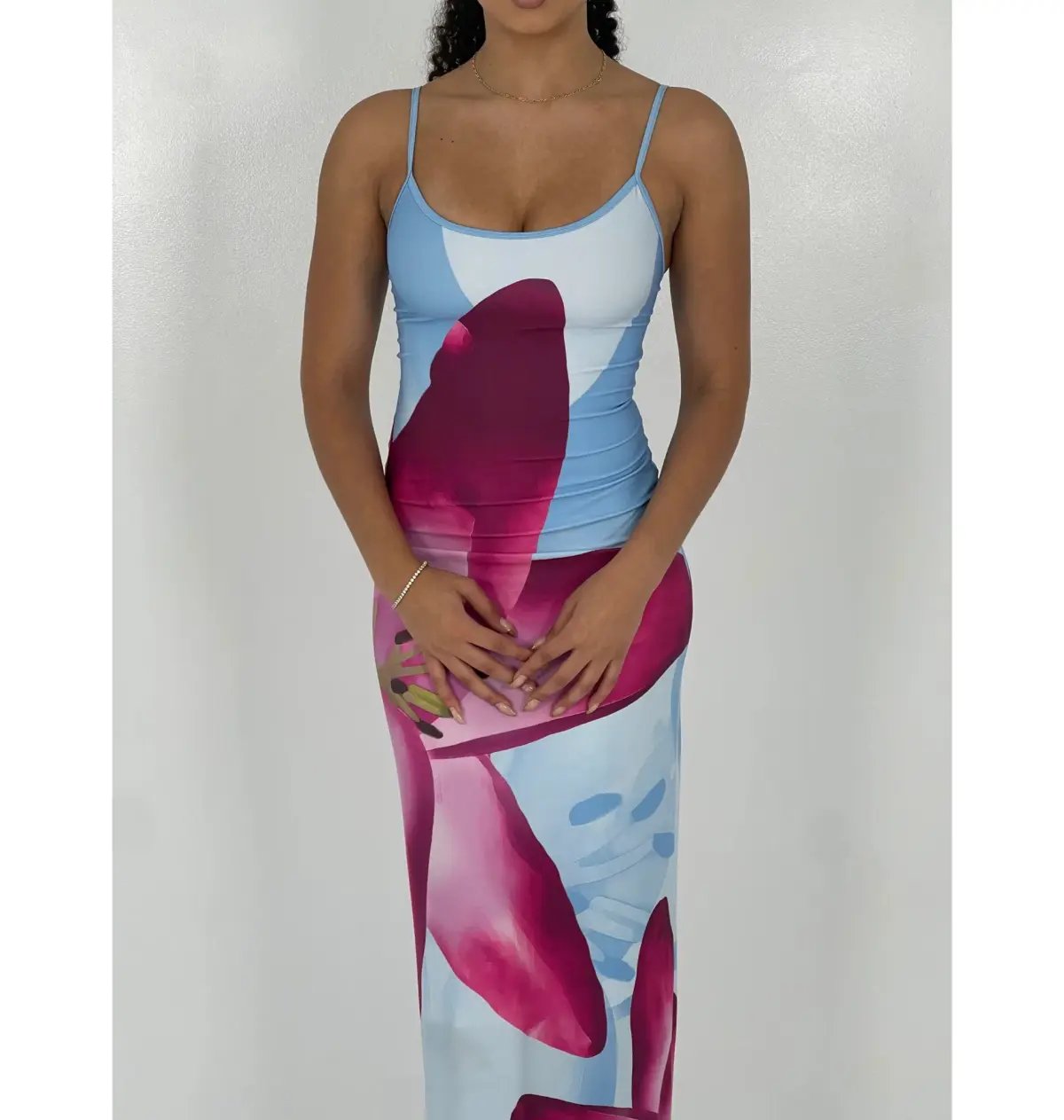 With Harper Lu Sky Lily Slip Maxi Dress Floral Size XS / AU 6 photo 3