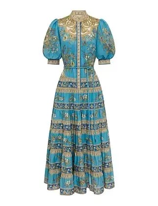 Alemais Cassie Tiered Midi Dress Size 10 photo 5