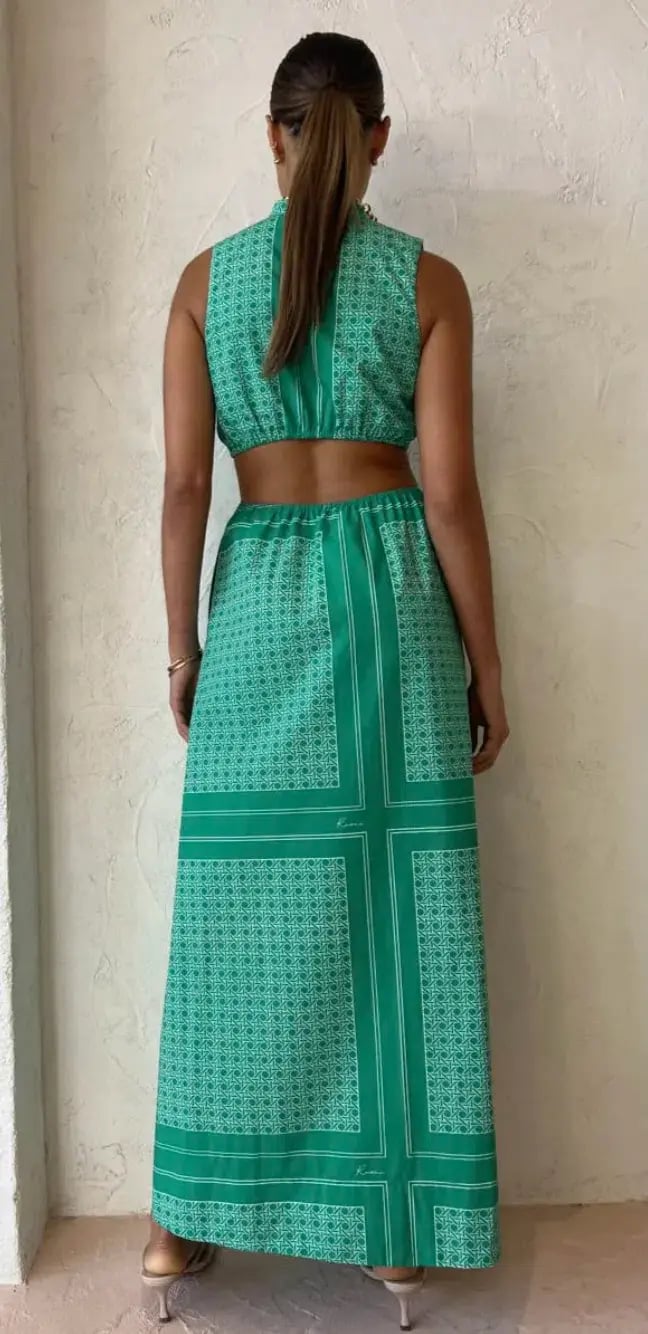 Roame Loren Maxi Dress Print Size 2 / Au 10 photo 3