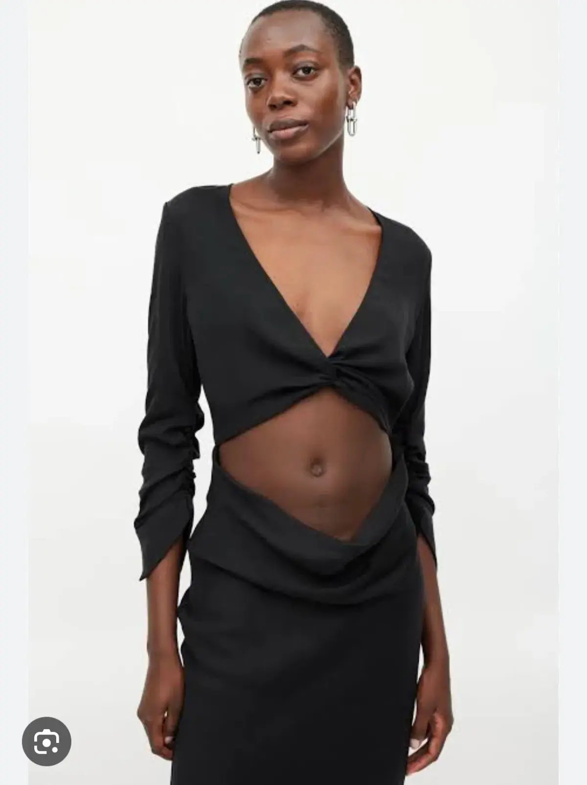 Rat & Boa Costella Dress Black Size  S/Au 8 photo 2