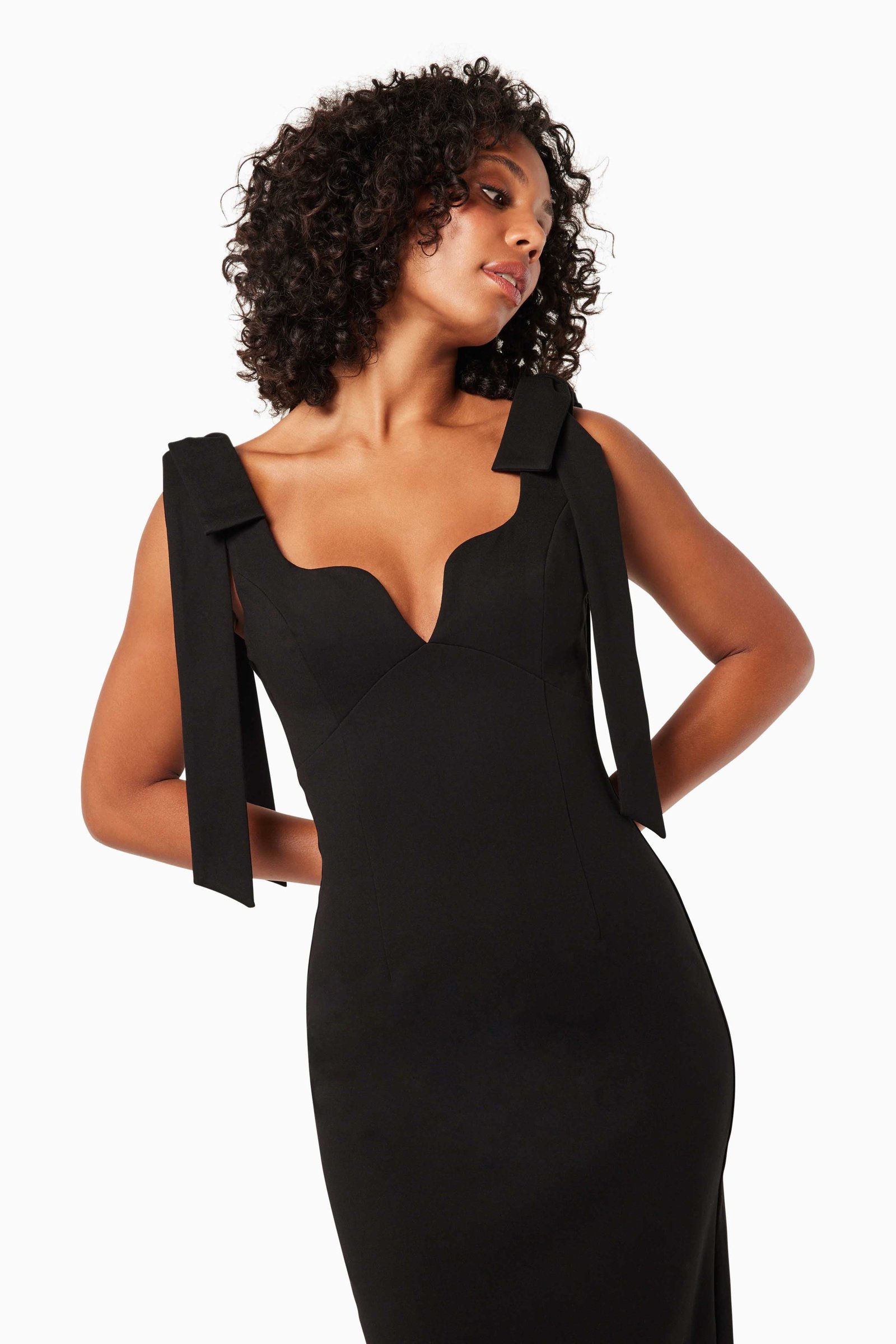 ELLIATT INFLUENTIAL DRESS - BLACK photo 5