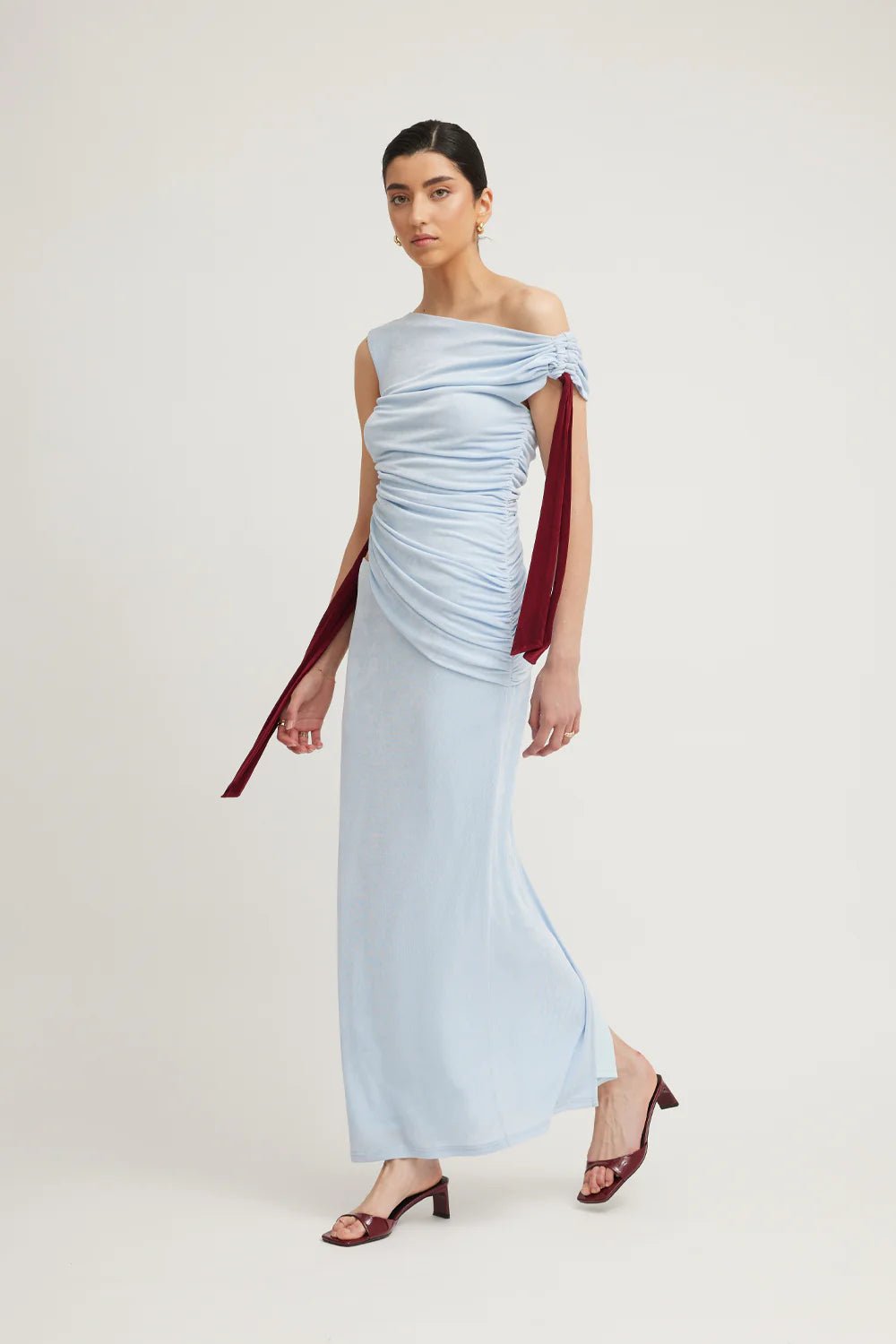 TOJHÀ KALILAH DRESS - SKY/MERLOT photo 6