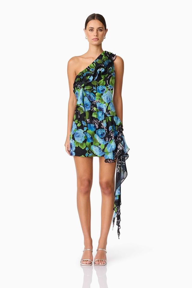 Elliatt Briony Mini Dress - Black Multi photo 4