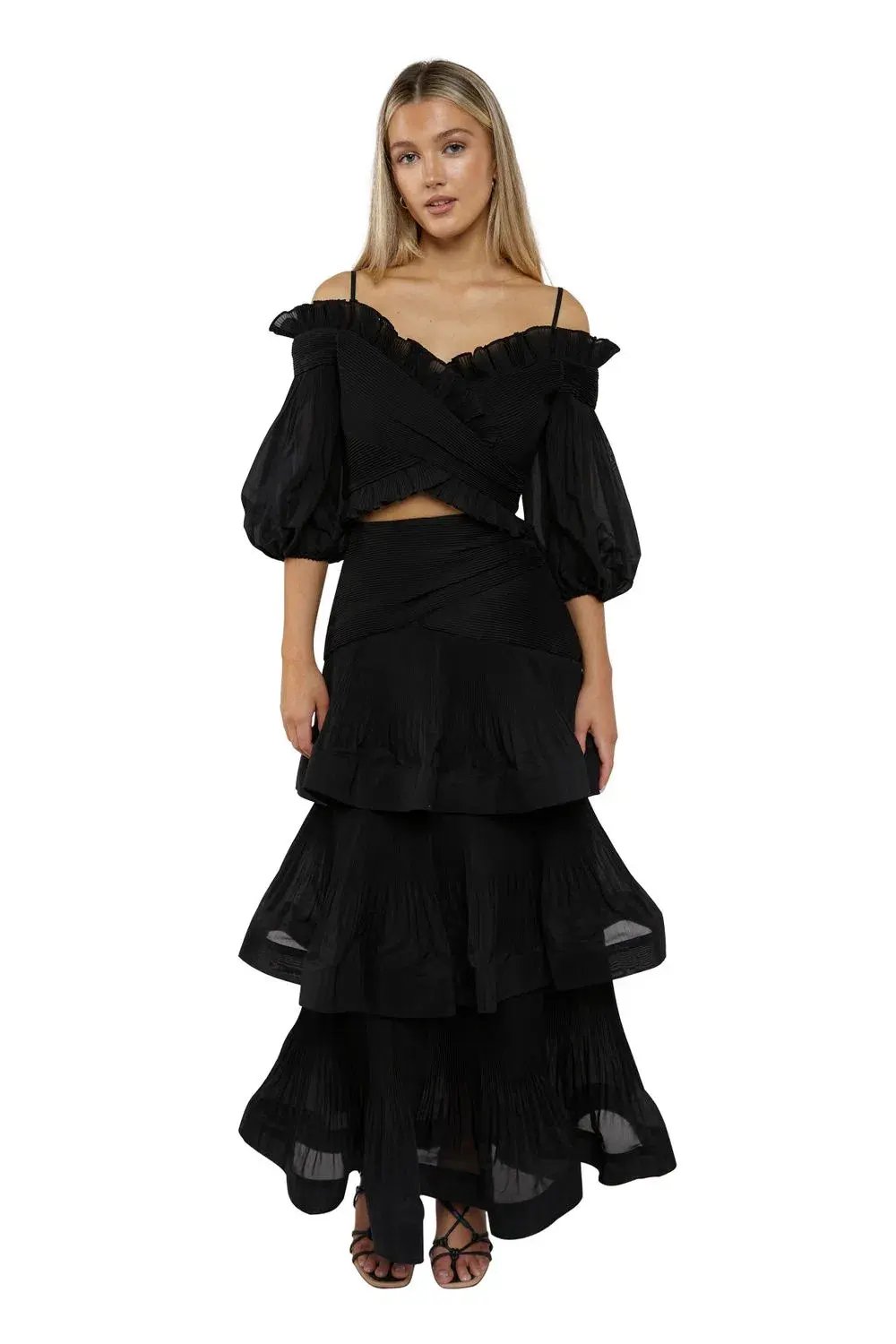 Bec & Bridge Dominique Asym Midi Dress Black size 12 photo 16