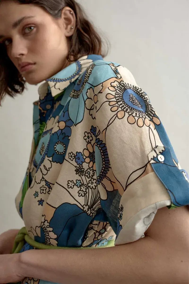 Alemais Farrah Shirtdress Print Size 10 photo 2