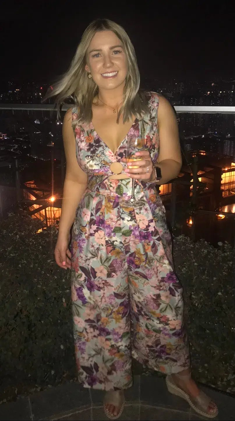 Sheike Hannah Floral Jumpsuit  Size 8 photo 3