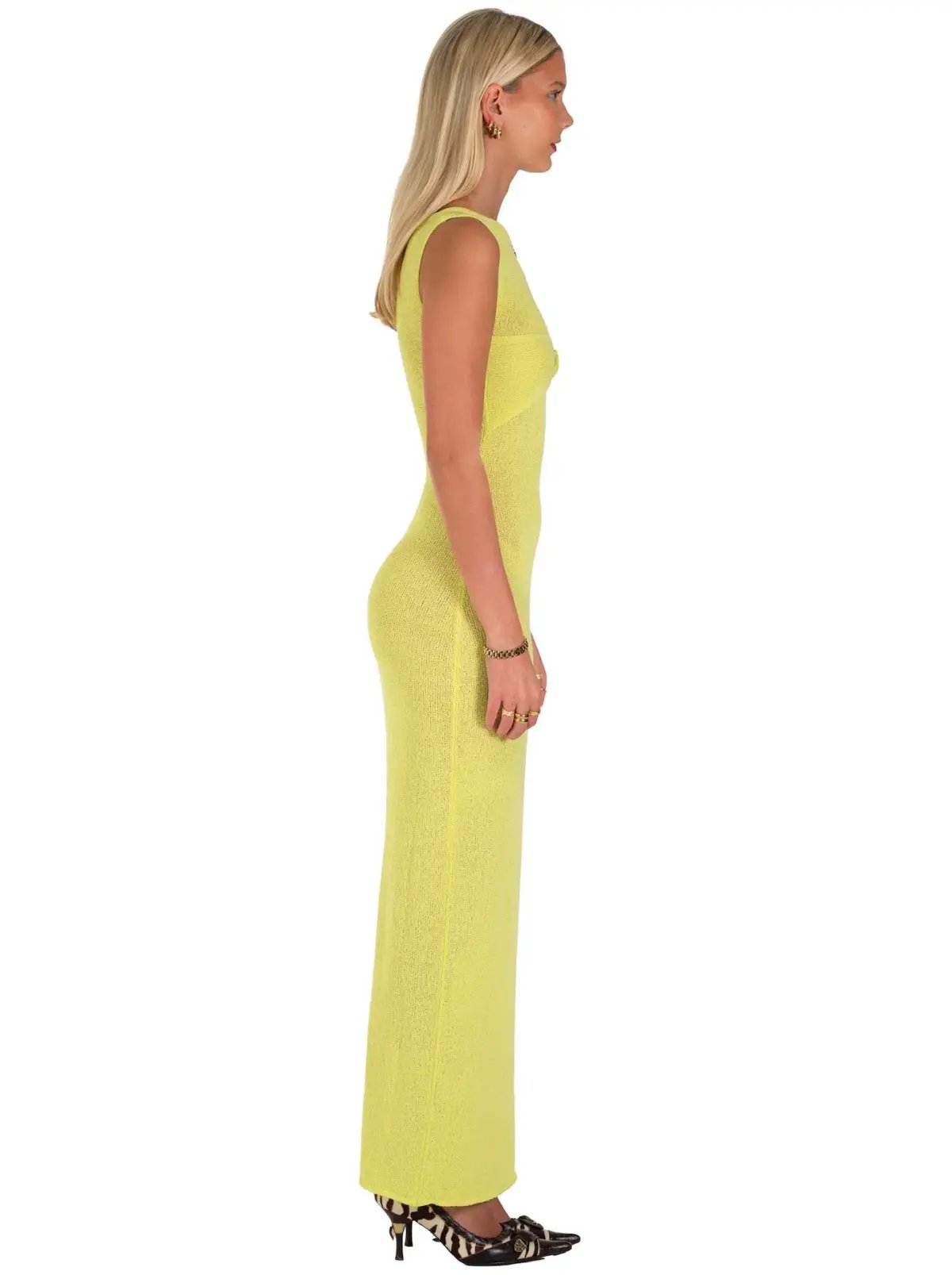 I am Delilah Giselle Maxi Dress in Lemon Size 6 photo 2