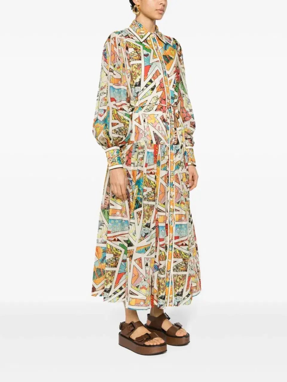 Alemais Star Man Midi Shirtdress Multi Size 10 AU photo 4