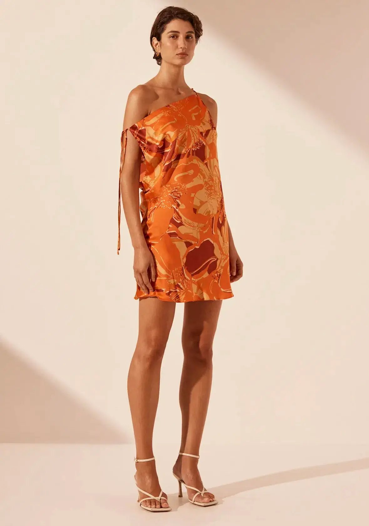 Shona Joy Chara Silk Tie Mini Dress Size AU 4 photo 3