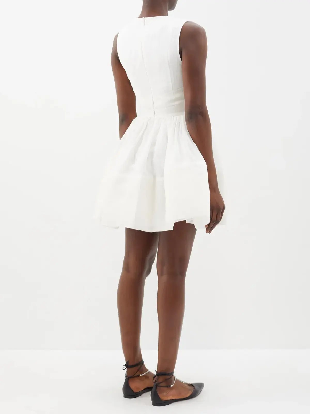 Zimmermann Tama Mini Dress White Size 4/ AU 16 photo 3