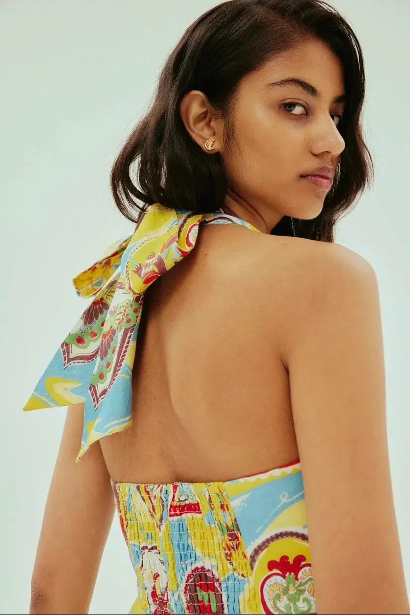 Alemais Emilio Midi Dress Print Size 10 photo 3