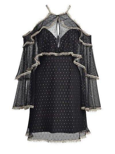 Thurley Moondance Mini Dress Black Size 8 photo 3