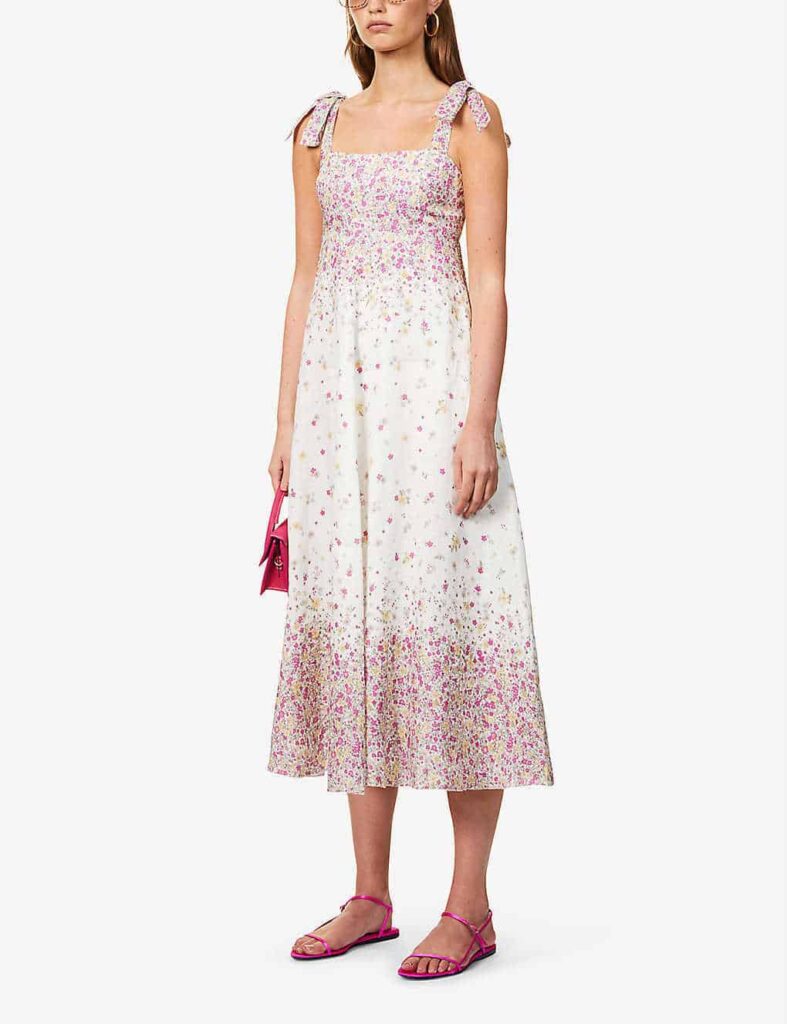 Zimmermann Carnaby Floral Linen Midi Dress photo 5