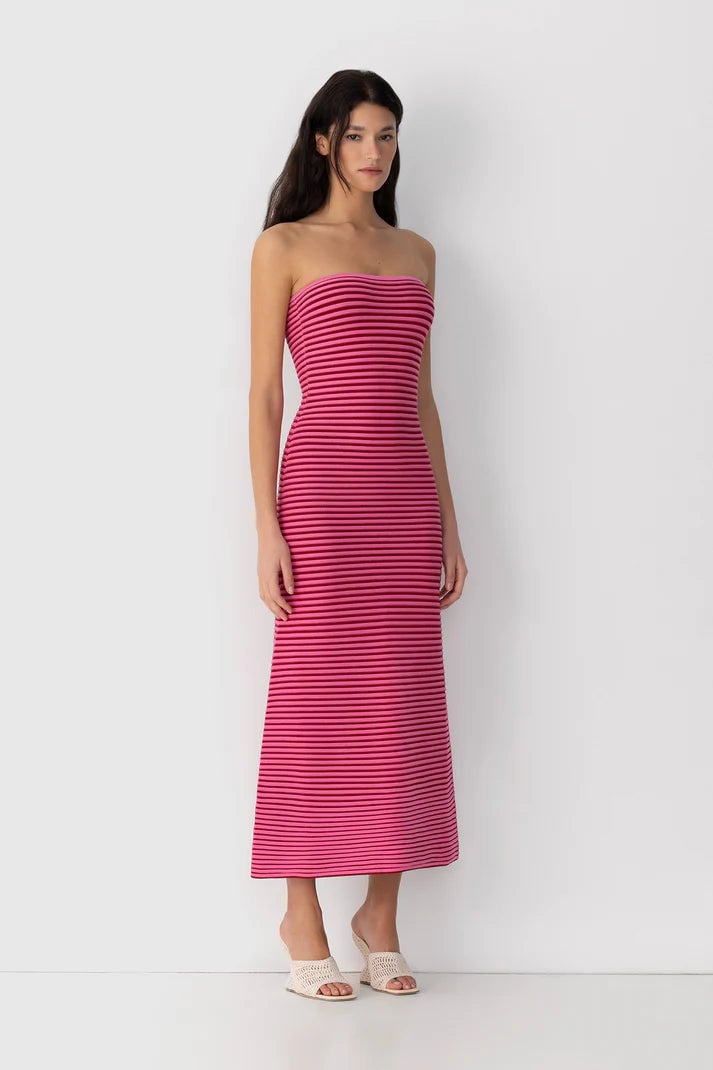 THE WOLF GANG SUNMOR KNIT MAXI DRESS - CANDY photo 3