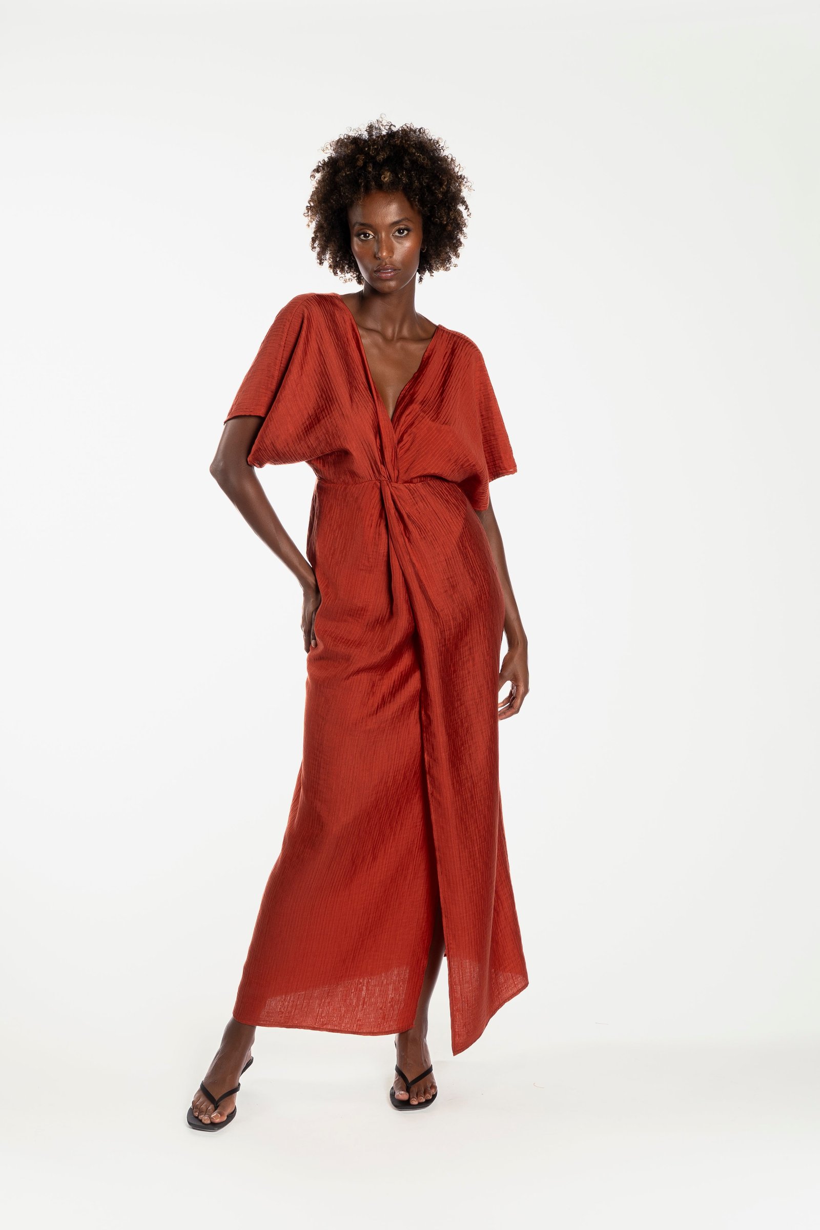 ONE FELL SWOOP PROVENCE MAXI DRESS - AMBER photo 3