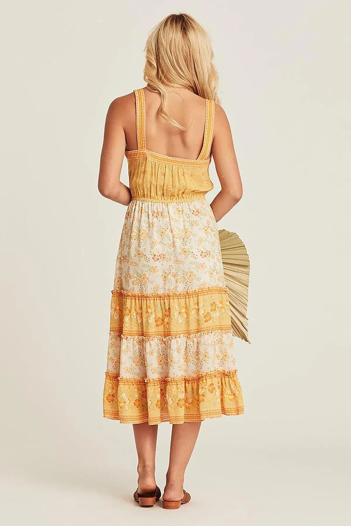 Spell & The Gypsy Arnhem Lily Sundress Lemon Drop Size AU 6 photo 3