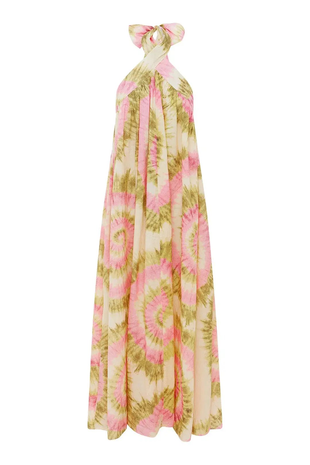Alemais Flash Tie Neck Midi Dress Multi Size 8 photo 3