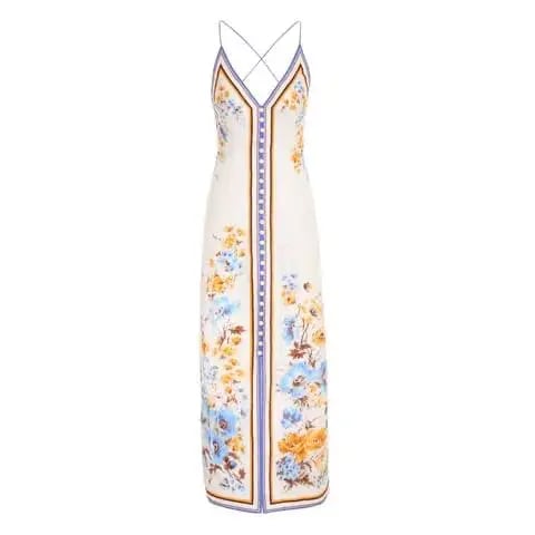 Zimmermann  Halcyon Slip Dress Floral Size 4/AU 16 photo 4