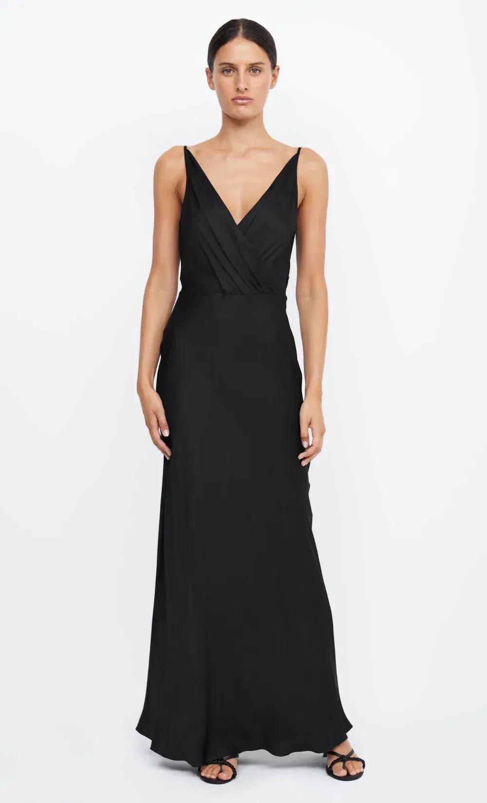 Bec & Bridge Adore V Maxi Dress Black Size 8 photo 4