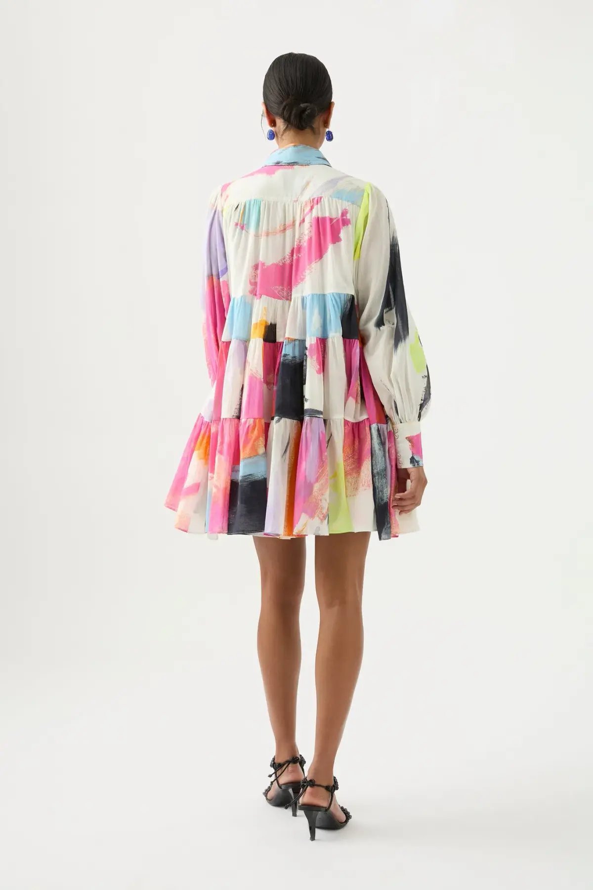 Aje Vie Smock Dress Multi Size 14 photo 4