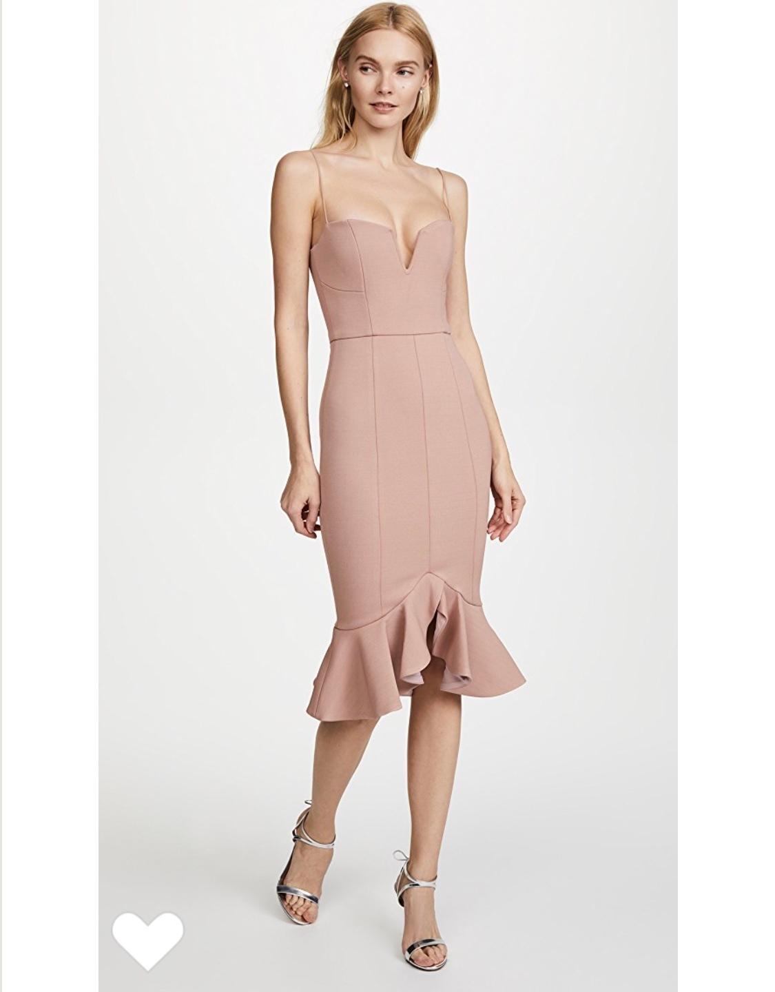 Nicholas Flip Hem Bra Bandage Dress in Nude Size 0 photo 2