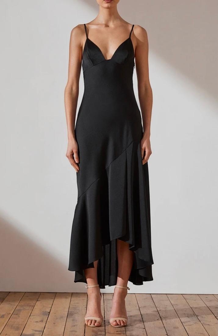 Shona joy luxe bias asymmetrical slip dress photo 2